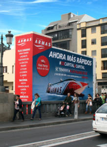 Publicidad exterior en Tenerife - Lona de Gran Formato